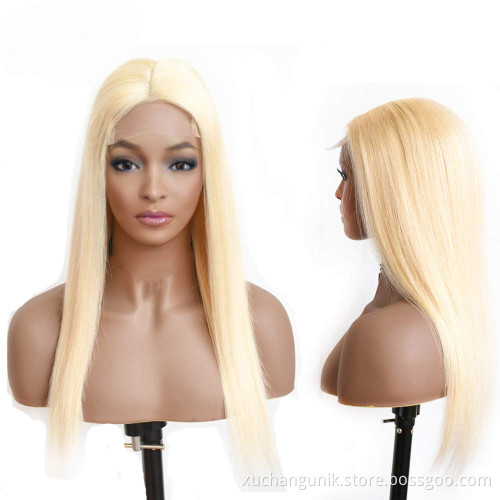 613 Frontal Wigs For Black Women Human Hair Virgin Cuticle Aligned Hair Blond Hd Lace Front Wig Straight 613 Full Lace Wigs